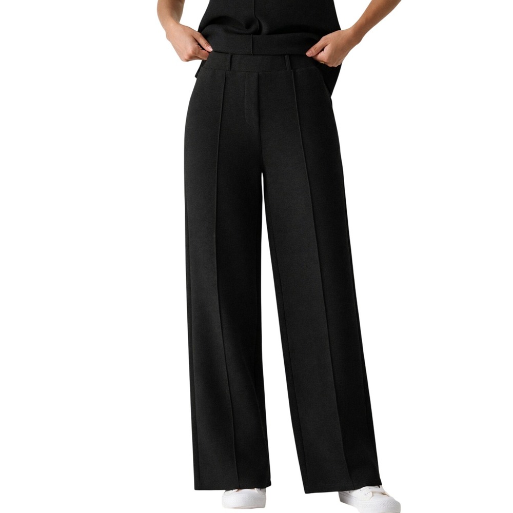 OGL Black Wide-Leg Trousers